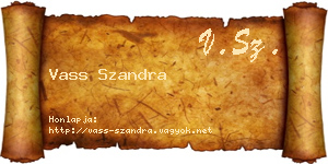Vass Szandra névjegykártya