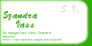 szandra vass business card